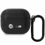 BMW BMA322PVTK AirPods 3. Generation Hülle Schwarz Leder Geschwungene Linie