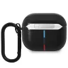 BMW BMA322PVTK AirPods 3. Generation Hülle Schwarz Leder Geschwungene Linie