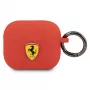 Ferrari FEA3SILRE Silikonhülle für Apple AirPods 3. Generation, Rot