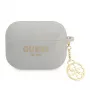 Guess GUAPLSC4EG AirPods Pro Hülle Grau Silikon Charm 4G Kollektion