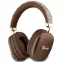 GUESS GUE003639 Gcube Metallic Script Logo On-Ear Bluetooth-Kopfhörer Braun