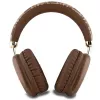 GUESS GUE003639 Gcube Metallic Script Logo On-Ear Bluetooth-Kopfhörer Braun