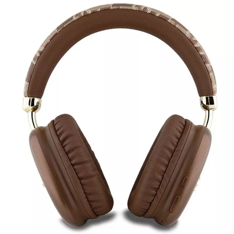 GUESS GUE003639 Gcube Metallic Script Logo On-Ear Bluetooth-Kopfhörer Braun