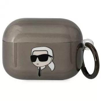 Karl Lagerfeld KLAPHNIKTCK AirPods Pro Hülle Schwarz Karl Head