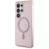 GUESS Glitter Circle Classic Logo MagSafe-Hülle für Samsung Galaxy S25 Ultra - Pink