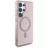 GUESS Glitter Circle Classic Logo MagSafe-Hülle für Samsung Galaxy S25 Ultra - Pink