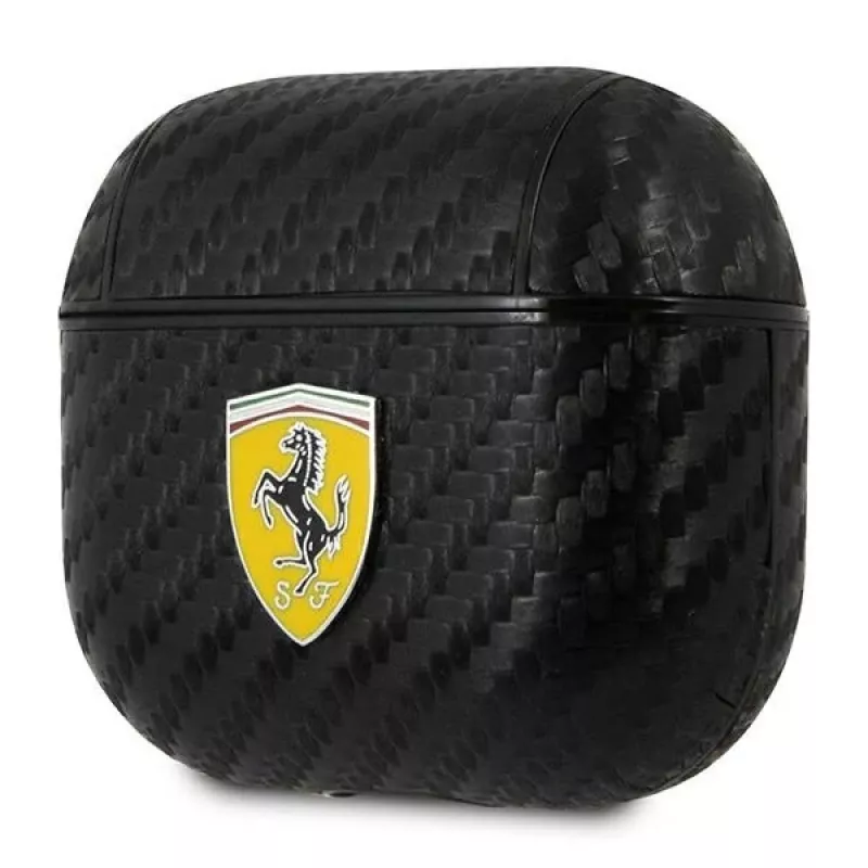 Ferrari FESA3CABK AirPods 3 Hülle On Track PU Carbon Black