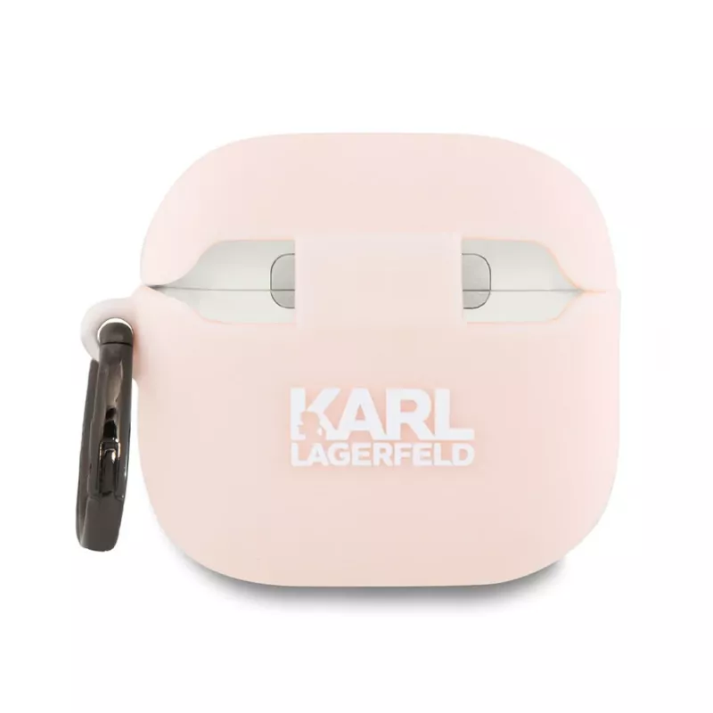 Karl Lagerfeld Silikon Choupette Kopf 3D Hülle für AirPods 4 - Pink