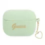 GUESS GUAPLSCHSN AirPods Pro Hülle Grün Silikon Charm Heart Collection