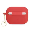 GUESS AirPods Pro Hülle Rot Silikon Charm Heart Collection