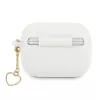Guess GUAPLSCHSH AirPods Pro Hülle Weiß Silikon Charm Heart Collection