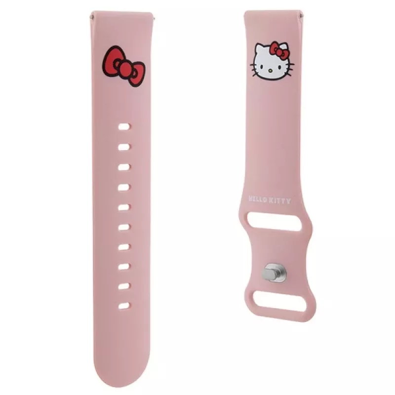 Hello Kitty Universelles Silikon-Armband 22mm Pink Kitty-Kopf-Design