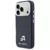 Karl Lagerfeld Karl & Choupette Head Pins Saffiano MagSafe Hülle für iPhone 17 Pro - Blau