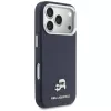 Karl Lagerfeld Karl & Choupette Head Pins Saffiano MagSafe Hülle für iPhone 17 Pro - Blau