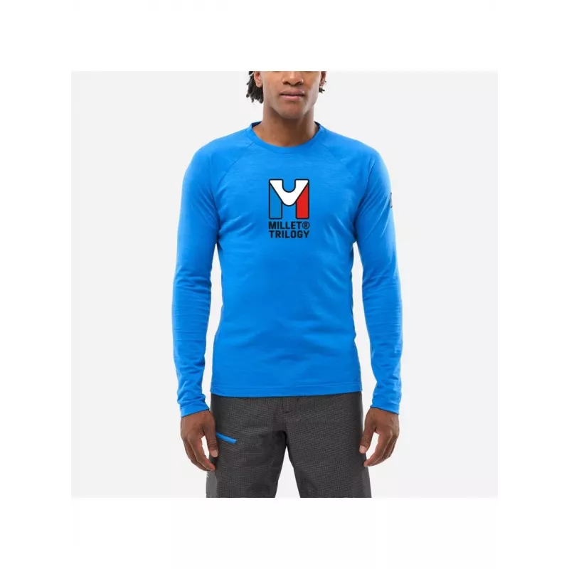 Millet Trilogy Wool TS LS Technisches Baselayer - Icon Blue, Herren M