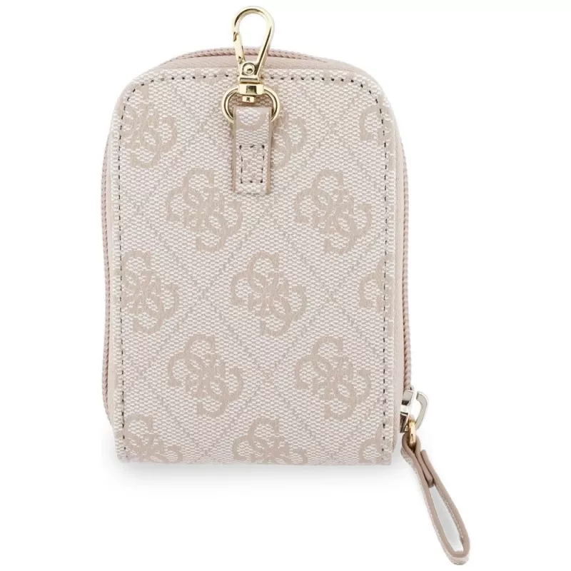 GUESS 4G Metal Logo Universal Crossbody Phone Strap Small Purse - Pink