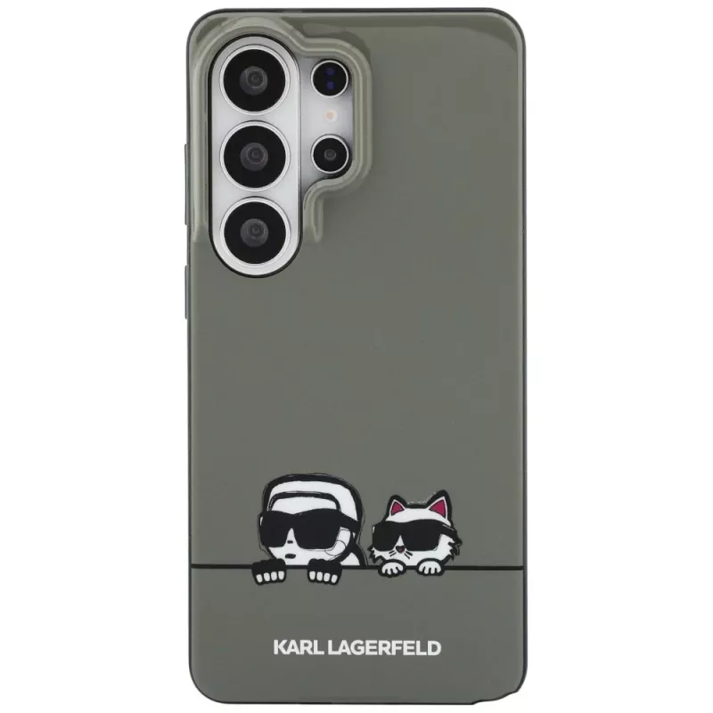 Karl Lagerfeld Samsung Galaxy S26 Ultra IML Peekaboo Karl&Choupette MagSafe Hülle Grün
