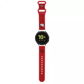 Hello Kitty Universelles Silikon-Armband HKUWMSCHBLR Roter Kitty-Kopf 20mm