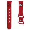 Hello Kitty Universelles Silikon-Armband HKUWMSCHBLR Roter Kitty-Kopf 20mm