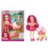 MGA Rainbow High Jr High Babysitters Modepuppe - Stella Monroe, 23 cm voll bewegliche Sammlerpuppe mit Babysitting-Zubehör