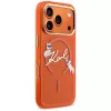 Karl Lagerfeld IML Choupettes Karl Script Logo MagSafe-Hülle für iPhone 17 Pro - Orange