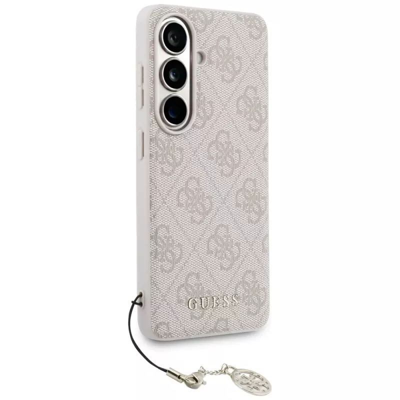 GUESS 4G Classic Logo Charm MagSafe-Hülle für Samsung Galaxy S26 - Pink