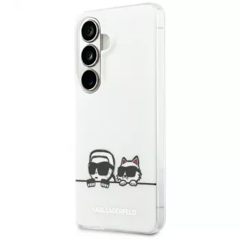 Karl Lagerfeld IML Peekaboo Karl & Choupette MagSafe-Hülle für Samsung Galaxy S26, Transparent