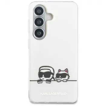 Karl Lagerfeld IML Peekaboo Karl & Choupette MagSafe-Hülle für Samsung Galaxy S26, Transparent