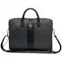 GUESS 4G Round & Classic Logos Stripe 16 Zoll Laptoptasche Schwarz