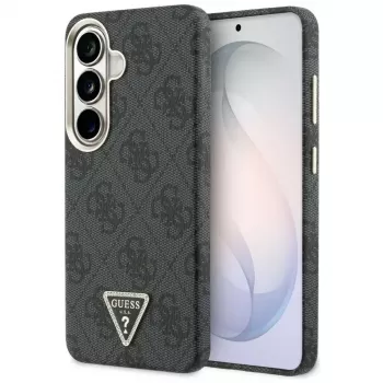 Guess 4G Triangle Logo MagSafe Hülle für Samsung Galaxy S26 - Schwarz