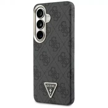 Guess 4G Triangle Logo MagSafe Hülle für Samsung Galaxy S26 - Schwarz