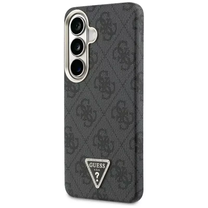 Guess 4G Triangle Logo MagSafe Hülle für Samsung Galaxy S26 - Schwarz