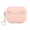 GUESS AirPods Pro Hülle Pink Silikon Charm Heart Collection