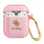 GUESS Glitter Collection Schutzhülle für Apple AirPods 1/2 - Pink