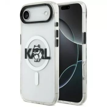 Karl Lagerfeld IML Choupette Sketch Logo MagSafe-Hülle für iPhone Air, Transparent