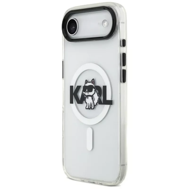 Karl Lagerfeld IML Choupette Sketch Logo MagSafe-Hülle für iPhone Air, Transparent