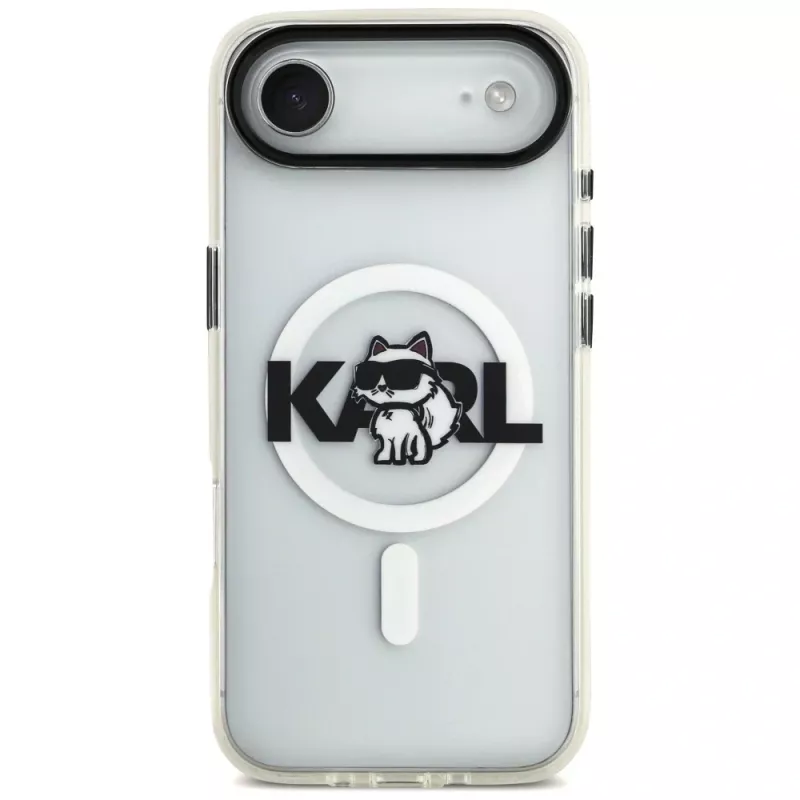 Karl Lagerfeld IML Choupette Sketch Logo MagSafe-Hülle für iPhone Air, Transparent