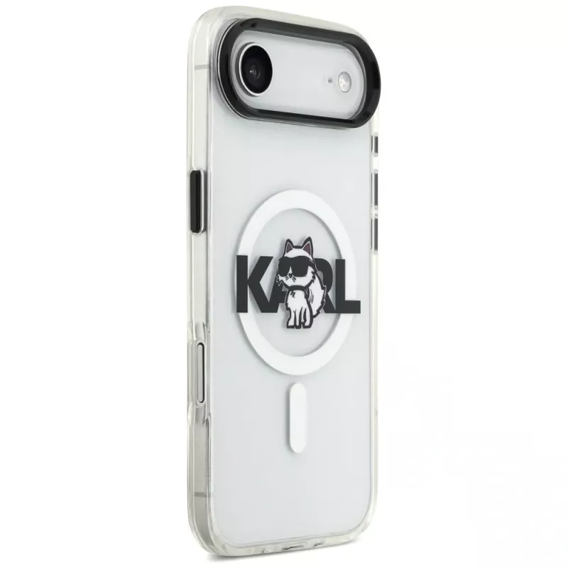 Karl Lagerfeld IML Choupette Sketch Logo MagSafe-Hülle für iPhone Air, Transparent