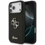 GUESS Fixed Glitter Big 4G Hülle für iPhone 18 Pro Max / 17 Pro Max - Schwarz