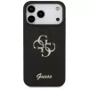 GUESS Fixed Glitter Big 4G Hülle für iPhone 18 Pro Max / 17 Pro Max - Schwarz