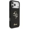 GUESS Fixed Glitter Big 4G Hülle für iPhone 18 Pro Max / 17 Pro Max - Schwarz