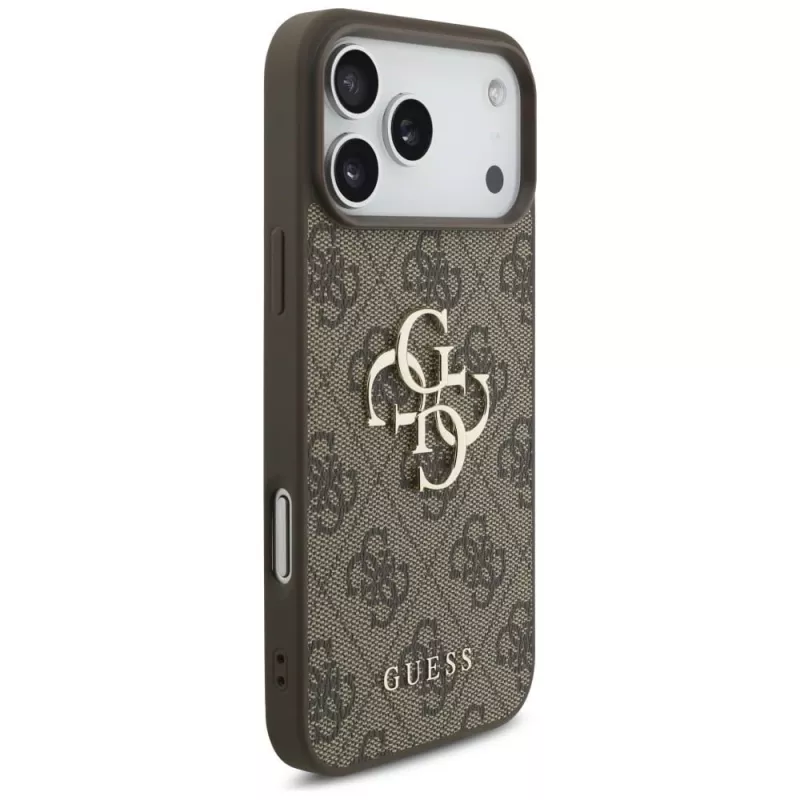 GUESS 4G Big Logo Hülle für iPhone 17 Pro Max / 18 Pro Max - Braun