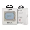 Guess GUAPLSCHSB AirPods Pro Hülle Blau Silikon Charm Heart Collection