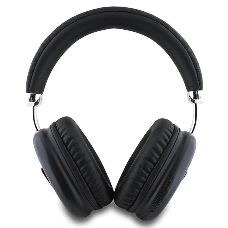 GUESS Bluetooth 5.3 Over-Ear-Kopfhörer mit metallischem Dreieckslogo - Schwarz
