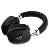 GUESS Bluetooth 5.3 Over-Ear-Kopfhörer mit metallischem Dreieckslogo - Schwarz