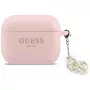 GUESS Silikon 4G Charm Case für AirPods Pro 3, Pink