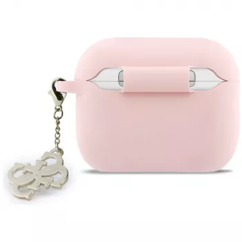 GUESS Silikon 4G Charm Case für AirPods Pro 3, Pink