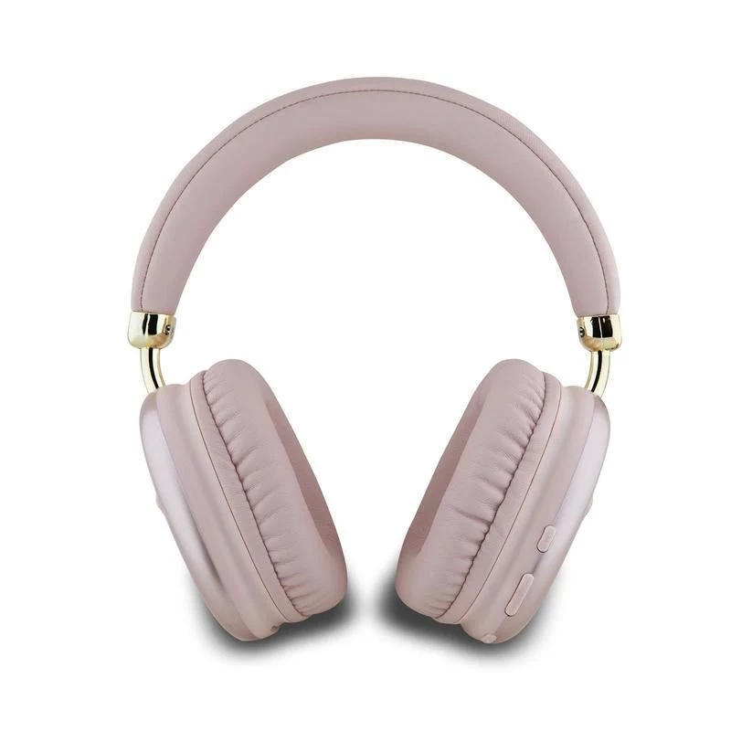GUESS Metallic Triangle Logo On-Ear Bluetooth-Kopfhörer V5.3 Pink