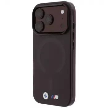 BMW M IML Frosted Metal Logo & Trims MagSafe Hülle für iPhone 18 Pro / 17 Pro - Burgund