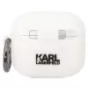 Karl Lagerfeld KLACA3SILKCW AirPods 3 Hülle Weiß Silikon Karl & Choupette